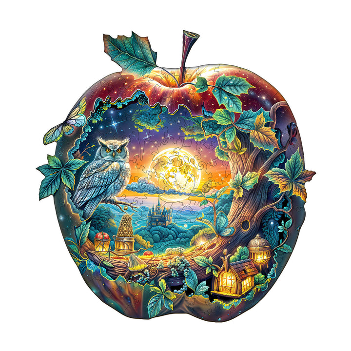 Apple Owl Wooden Jigsaw Puzzle