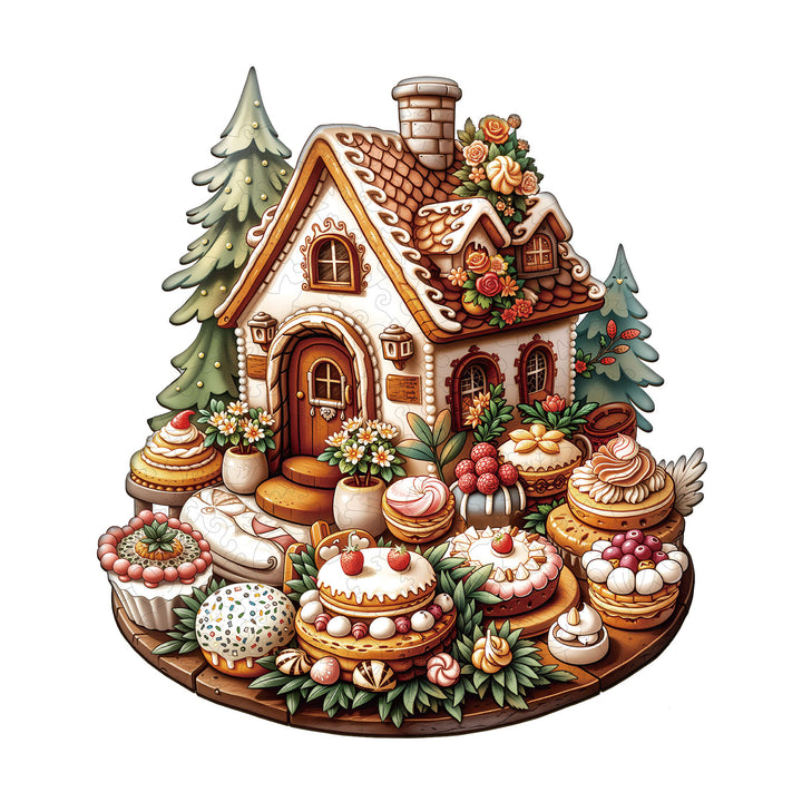 sweet house Wooden Jigsaw Puzzle
