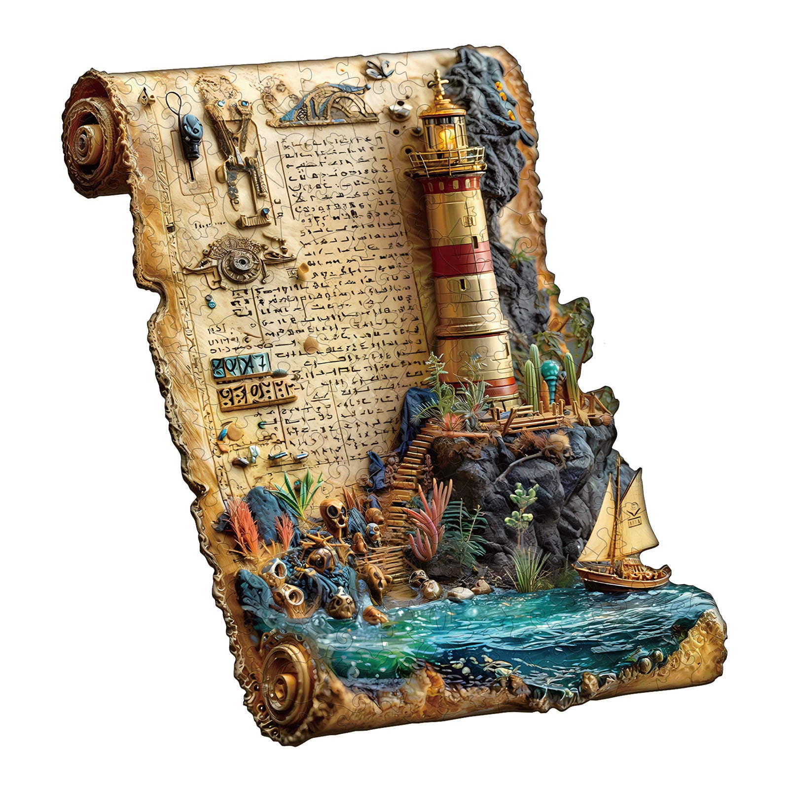 Lighthouse Tale Wooden Jigsaw Puzzle
