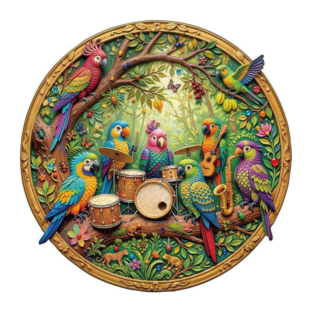 Tropical Rhythm Wooden Jigsaw Puzzle