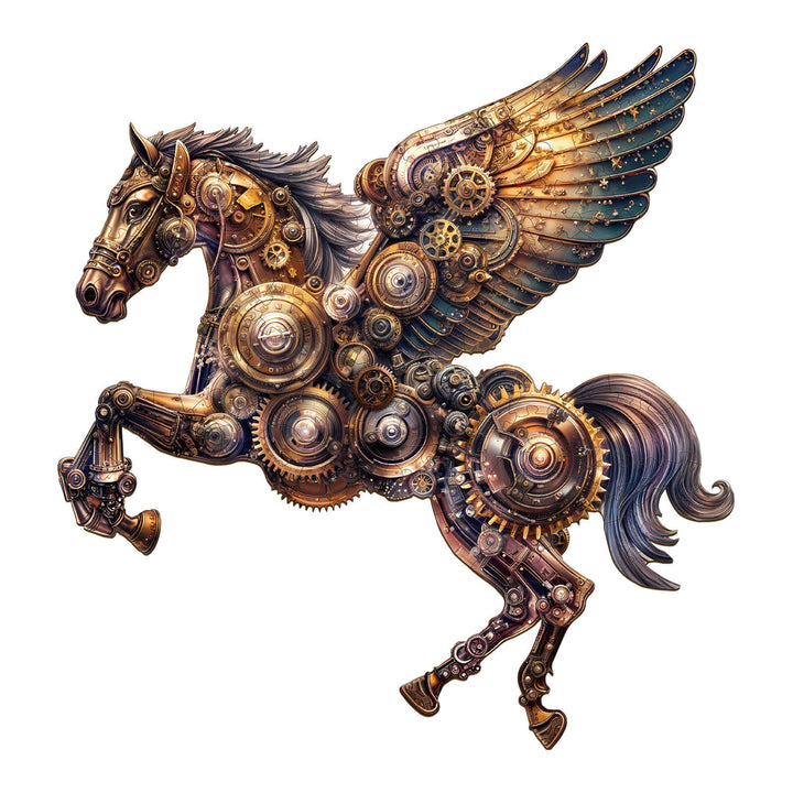 Mechanical Pegasus Wooden Jigsaw Puzzle