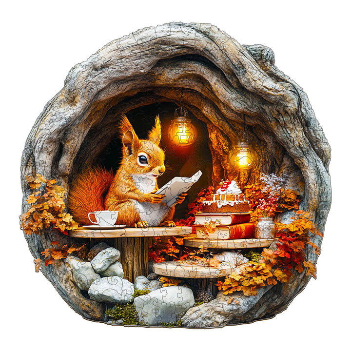 3D Burrow Squirrel Wooden Jigsaw Puzzle