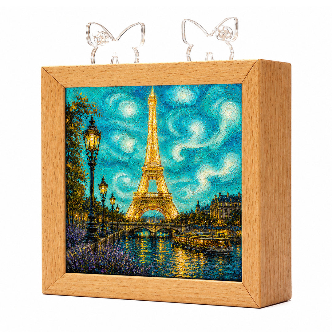Acrylic Puzzle Night Light - Paris Starry Night