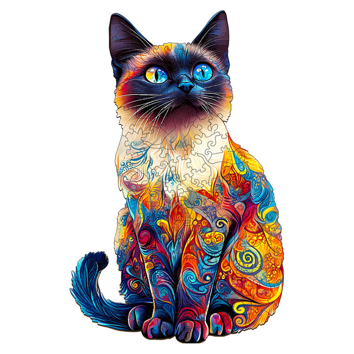 Siamese Cat-2 Wooden Jigsaw Puzzle