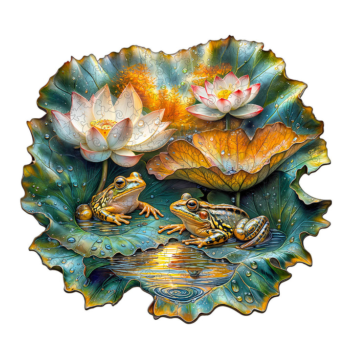 Lotus Serenade-2 Wooden Jigsaw Puzzle