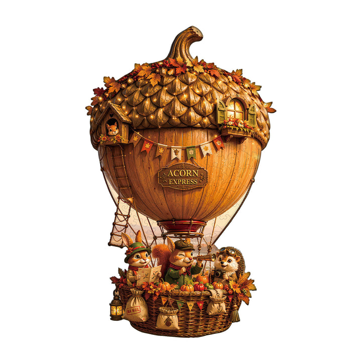 Acorn Airship Wooden Jigsaw Puzzle