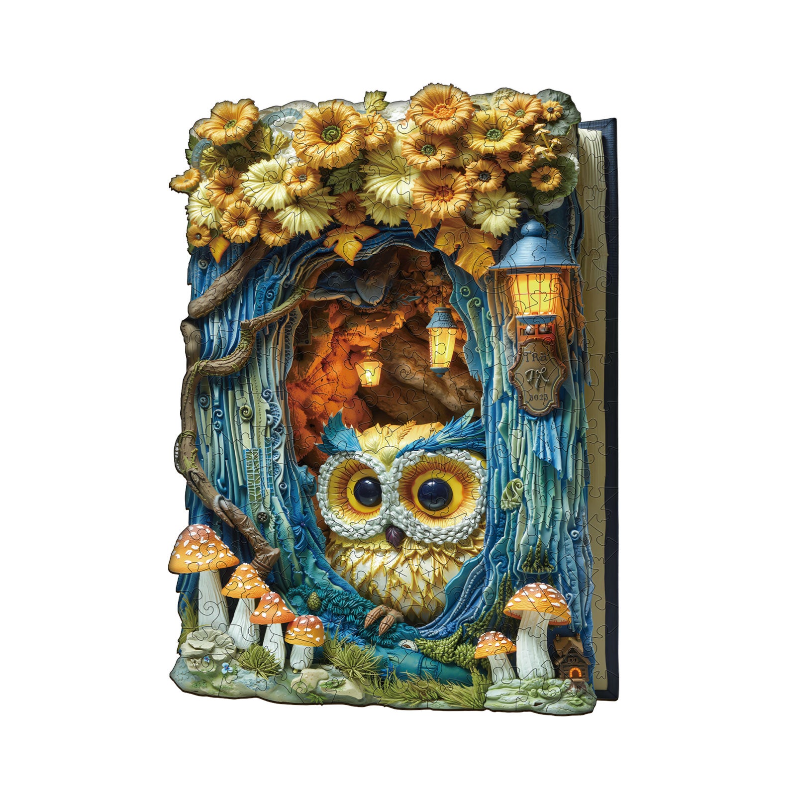 Puzzle en bois Hibou sous la lumière