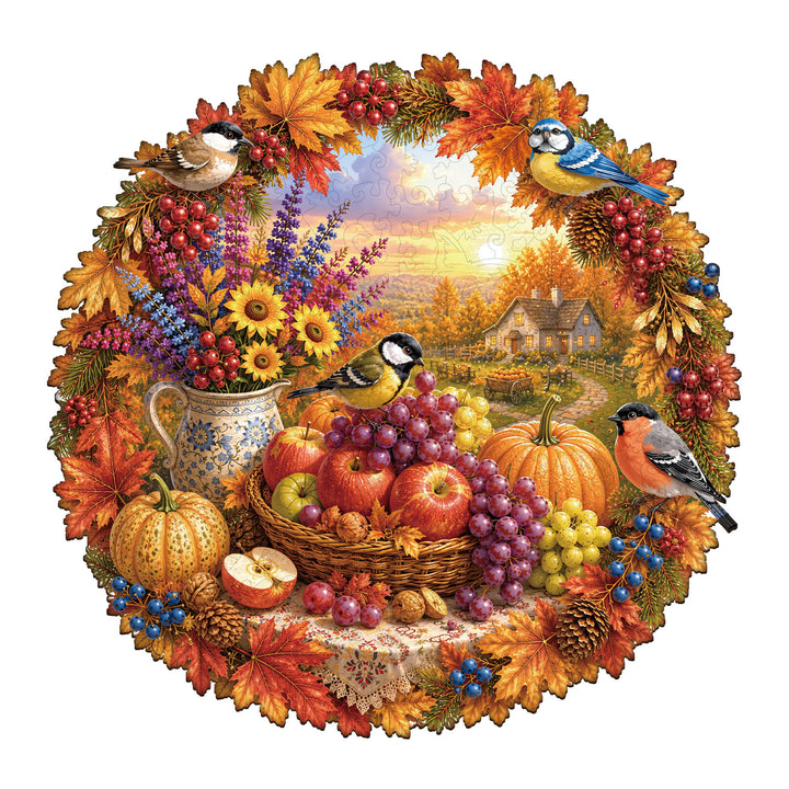 Harvest Hearth Wooden Jigsaw Puzzle
