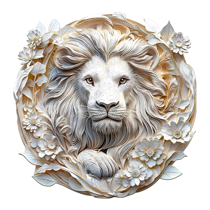 3D Paper Lion Wooden Jigsaw Puzzle