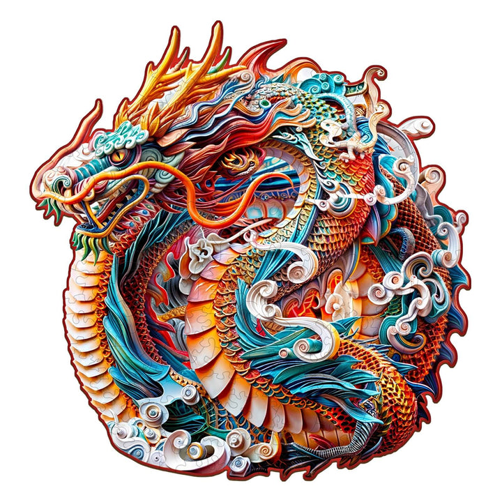 3D-Puzzle „Chinesischer Drache-2“ aus Holz