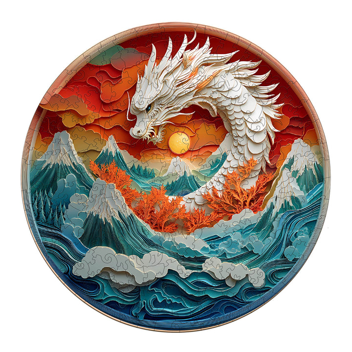 3D Colorful Dragon-2 Wooden Jigsaw Puzzle