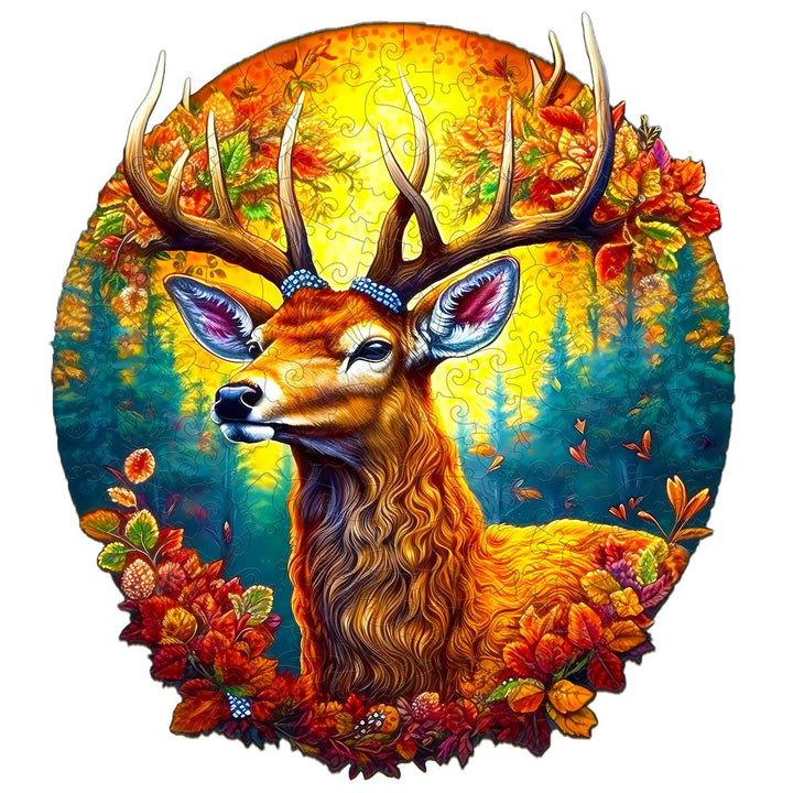 Deer Of Life-1 Wooden Jigsaw Puzzle