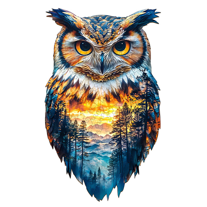 Forest Owl Wooden Jigsaw Puzzle