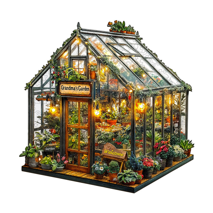 Puzzle en bois Jardin de grand-mère