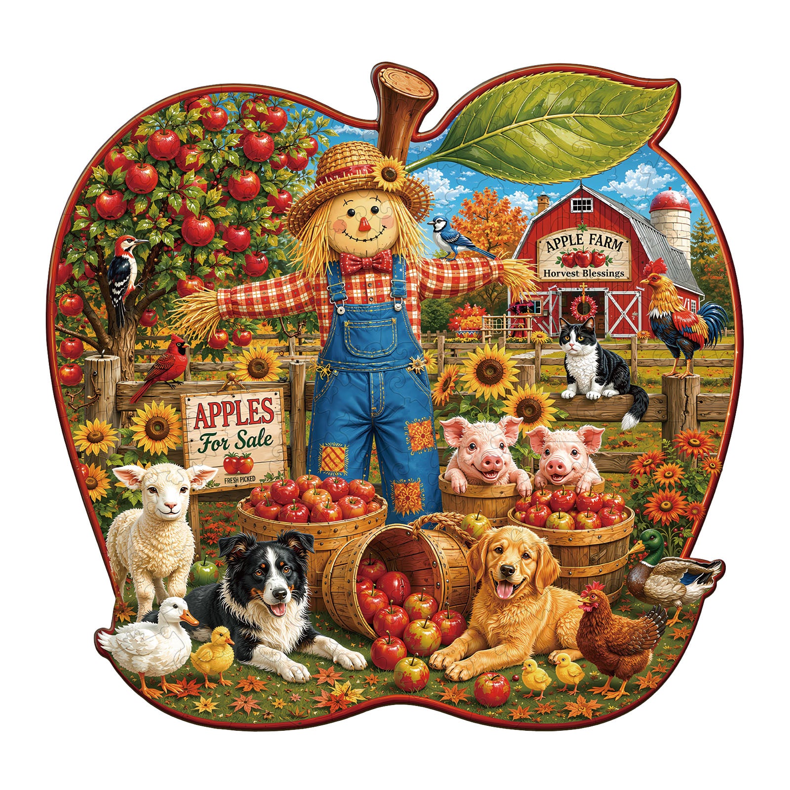 Apple Farm Wooden Jigsaw Puzzle