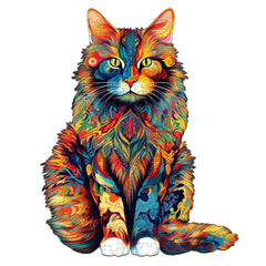 Maine Coon Wooden Jigsaw Puzzle-Woodbests