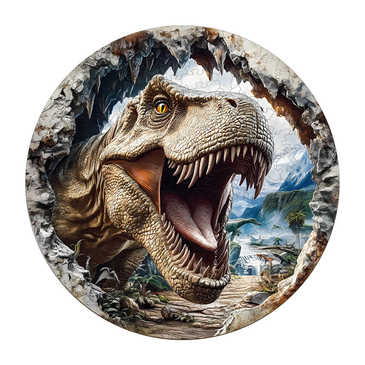 3D T-Rex 3 Wooden Jigsaw Puzzle - Woodbests