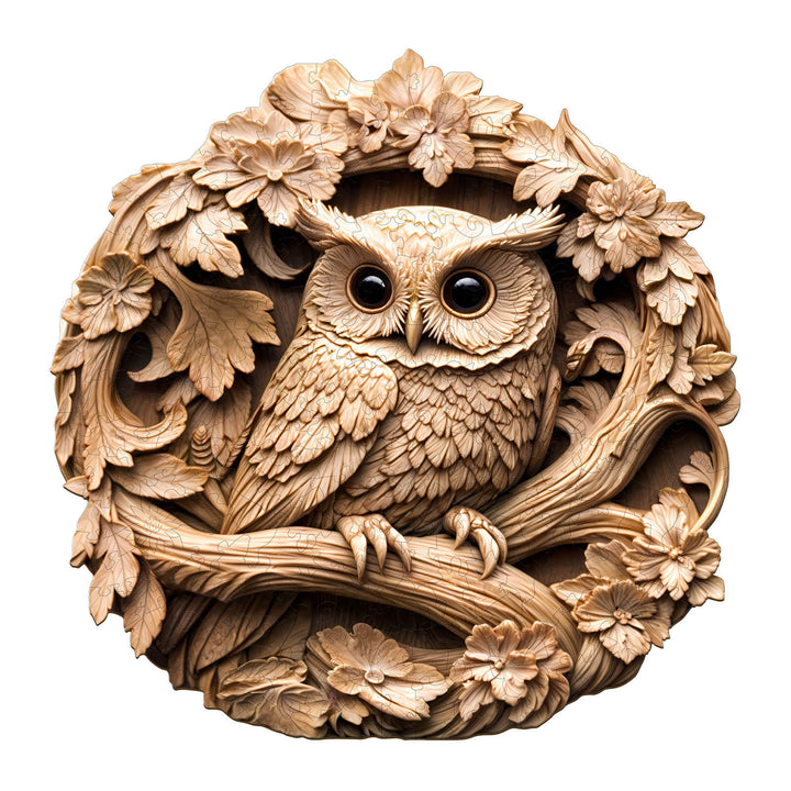 3D Owl-2 Wooden Jigsaw Puzzle