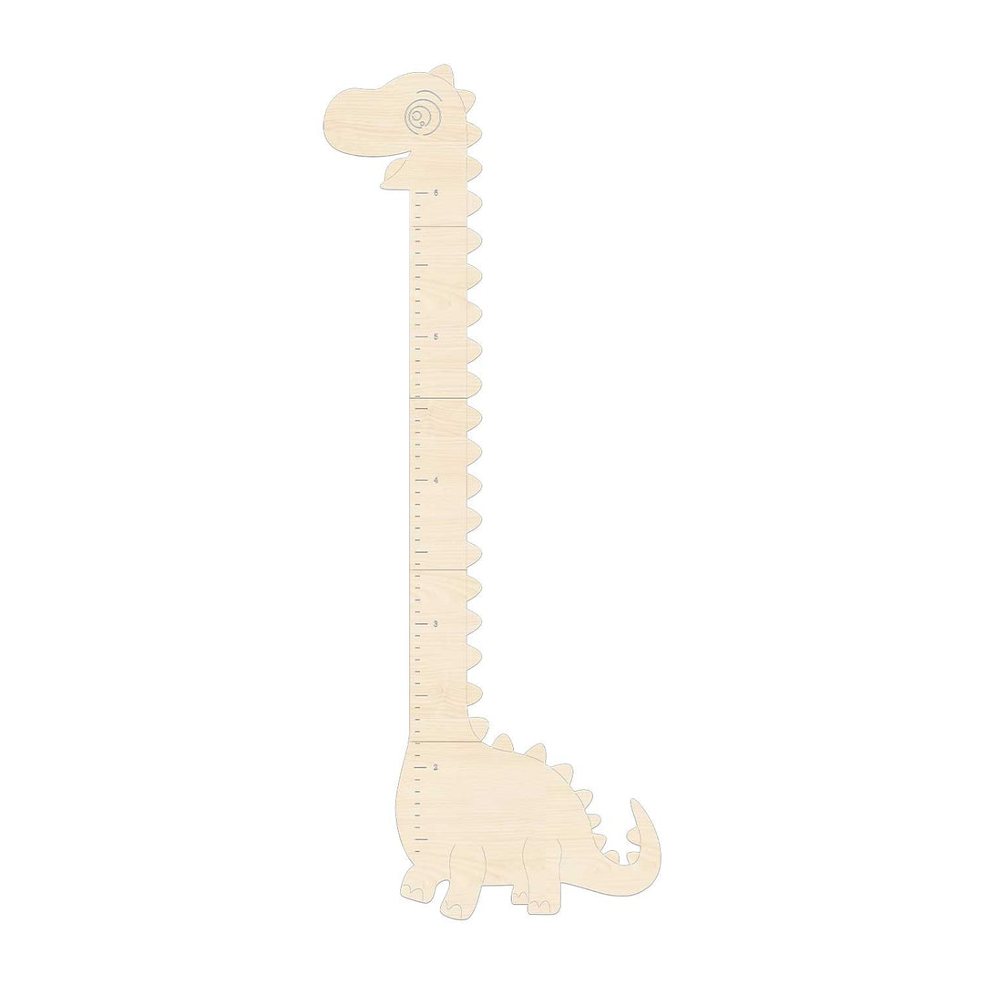 Personalized Wooden Dinosaur Growth Chart Height Ruler Clearance Sale