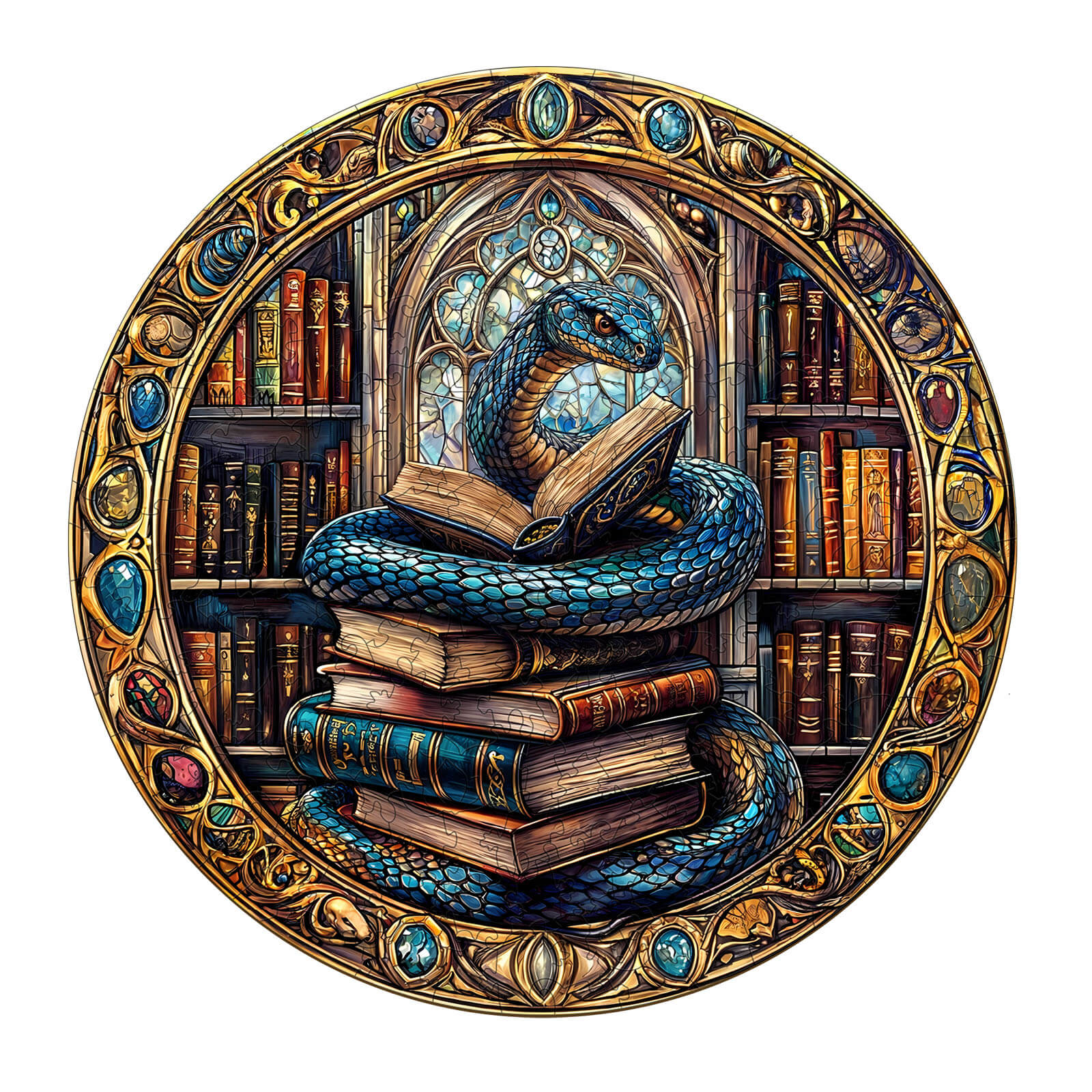 WOODBESTS | Magic Library Snake Wooden Puzzle – Woodbests