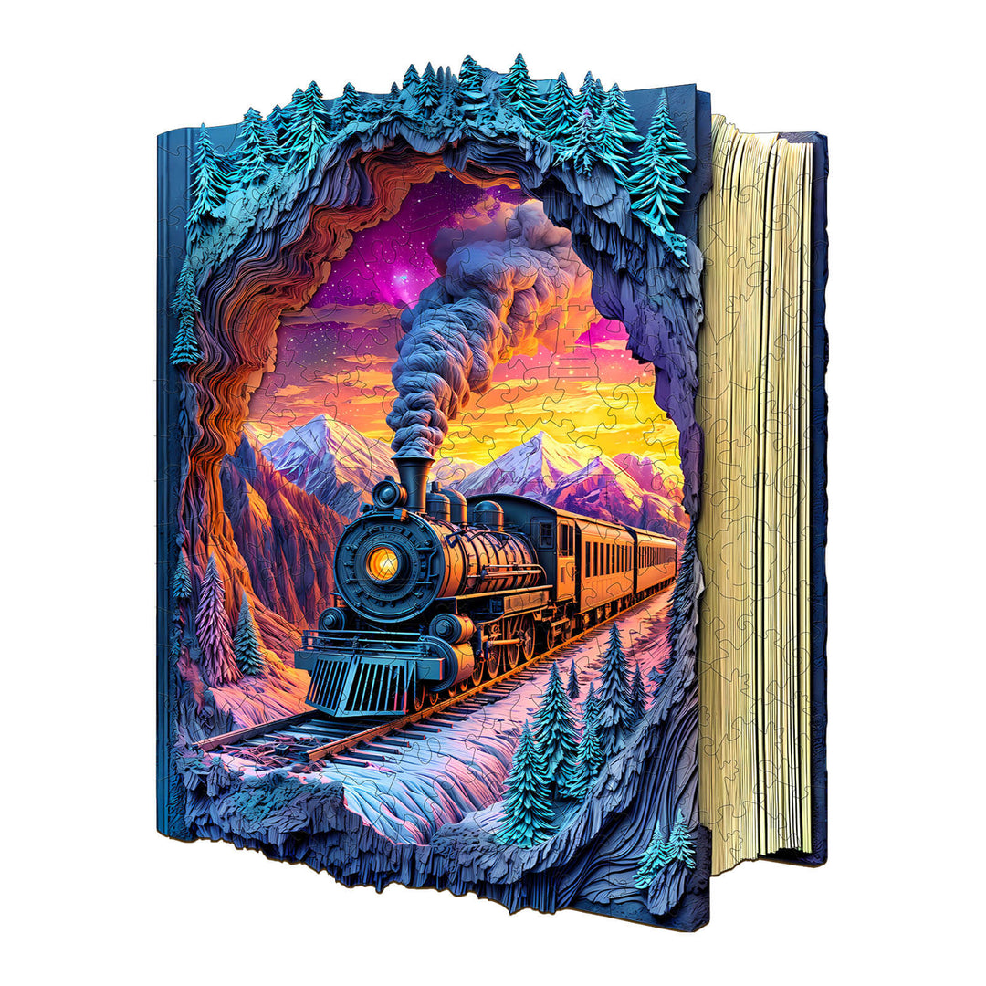 3D Aurora Train Wooden Jigsaw Puzzle