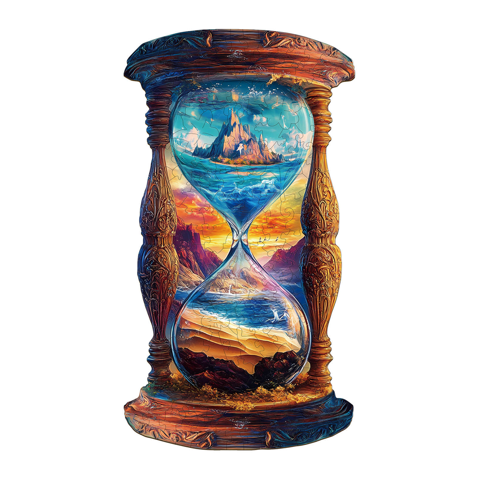 Hourglass Wooden Jigsaw Puzzle