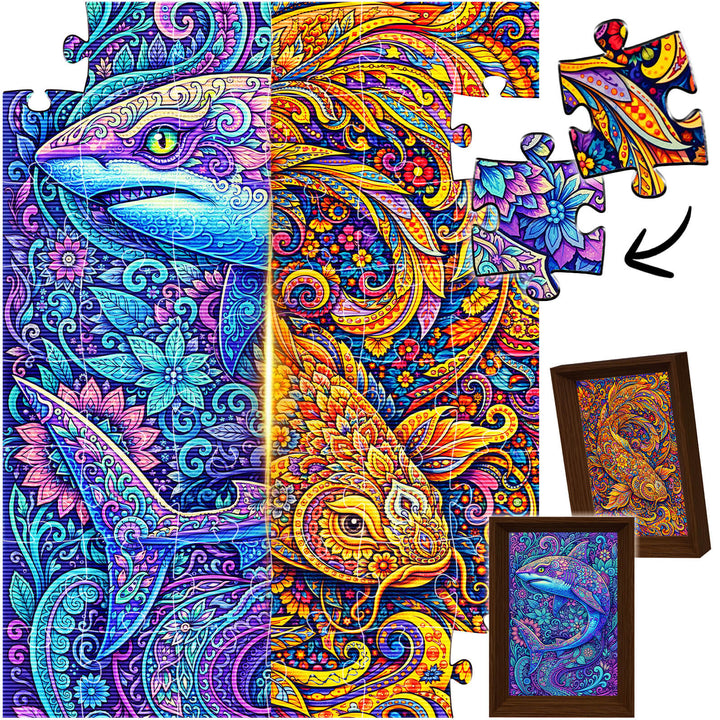The Shark Within - Morphing Lenticular Puzzle