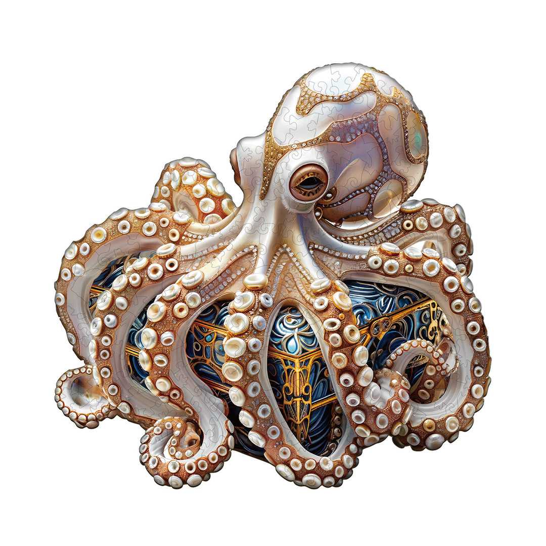 Tentacle Master Wooden Jigsaw Puzzle