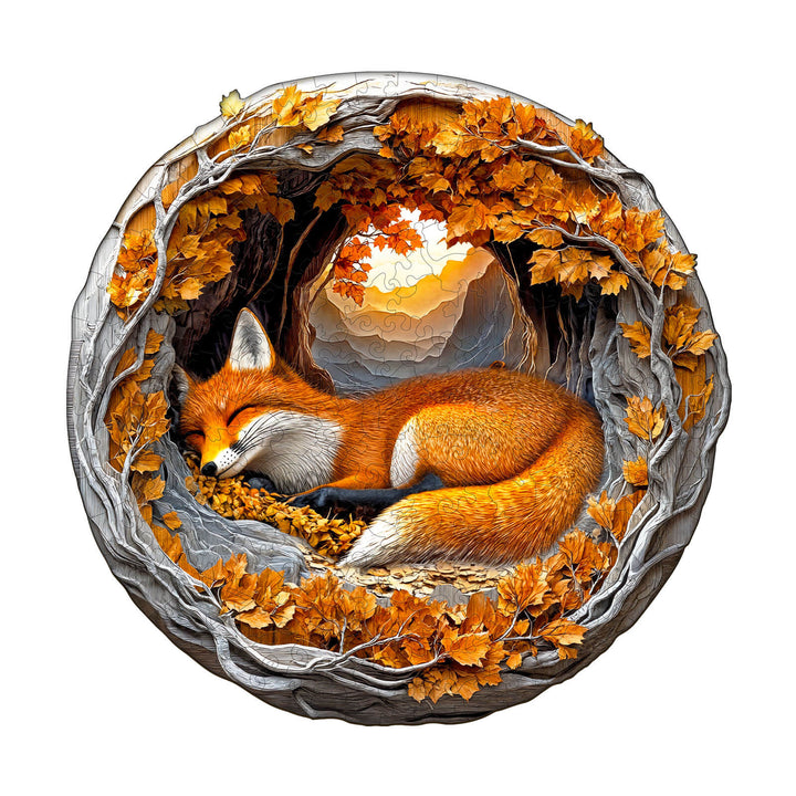 3D fox Wooden Jigsaw Puzzle