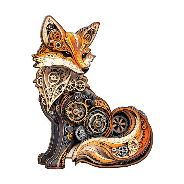 3D Gear fox Wooden Jigsaw Puzzle