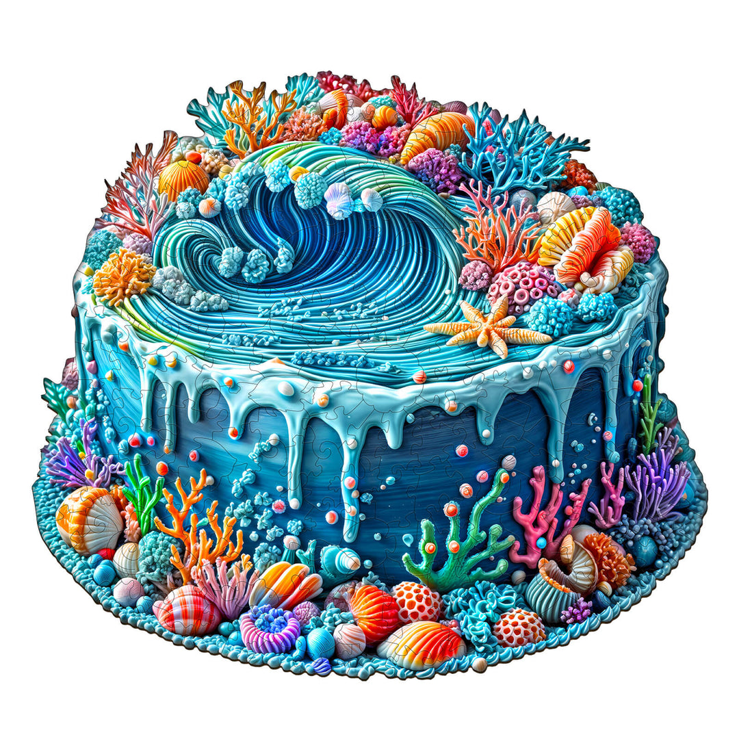 Ocean Cake Wooden Jigsaw Puzzle