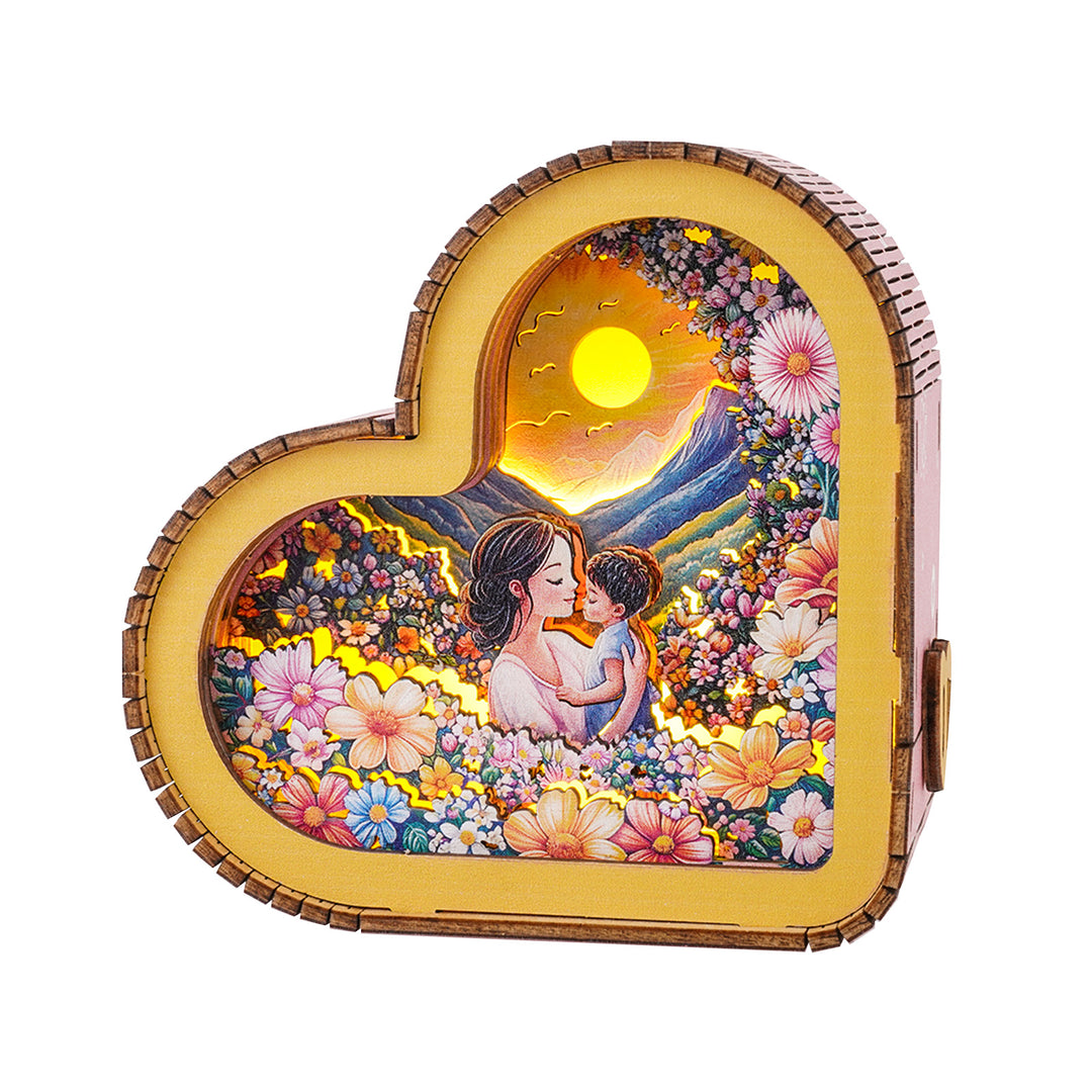 A Mother's Glowing Love Kit - 3D Wooden Puzzle Night Light