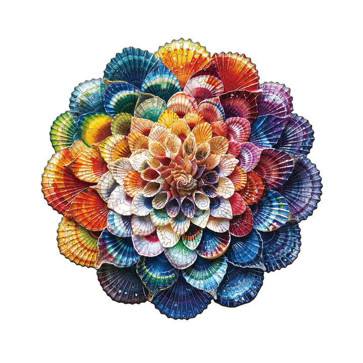 Ocean Mandala Wooden Jigsaw Puzzle
