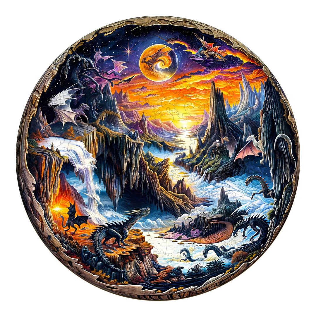 Puzzle en bois du monde fantastique 3D