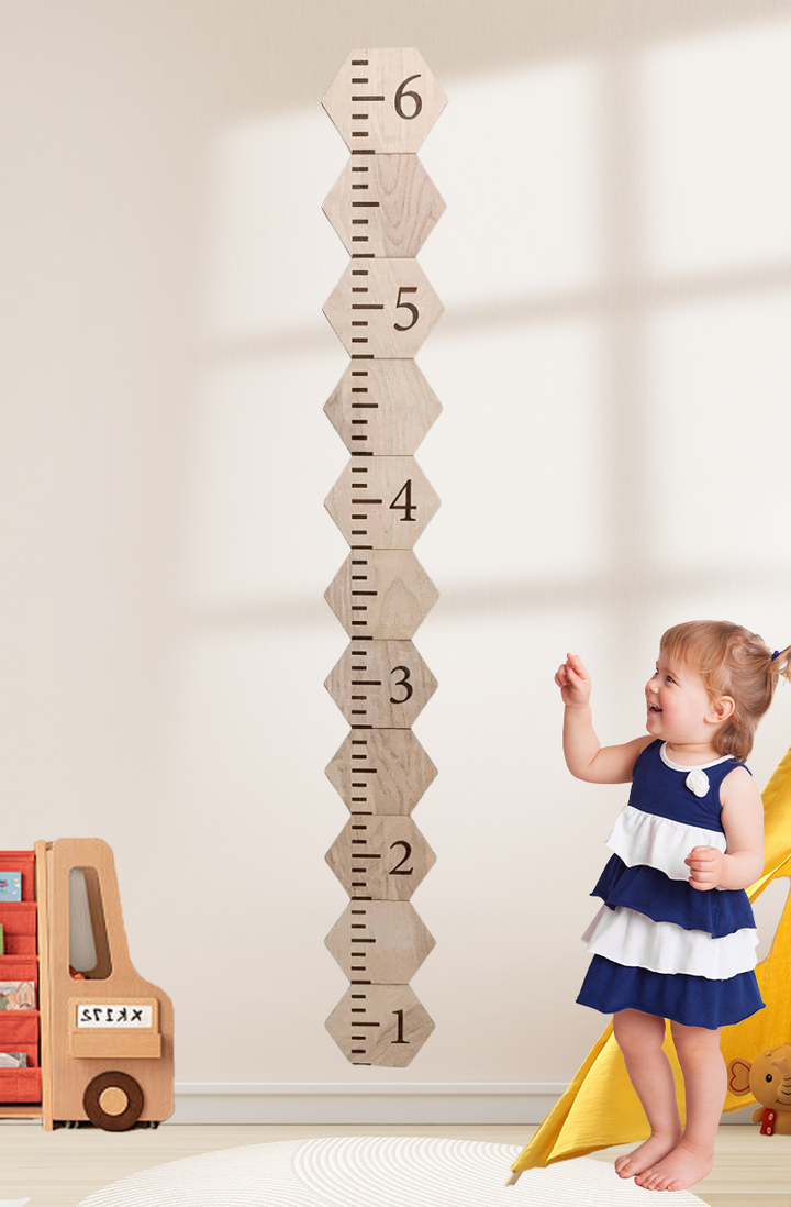 Personalisierte Holz-Hexagon-Puzzles-Wachstumsdiagramm für Kinder