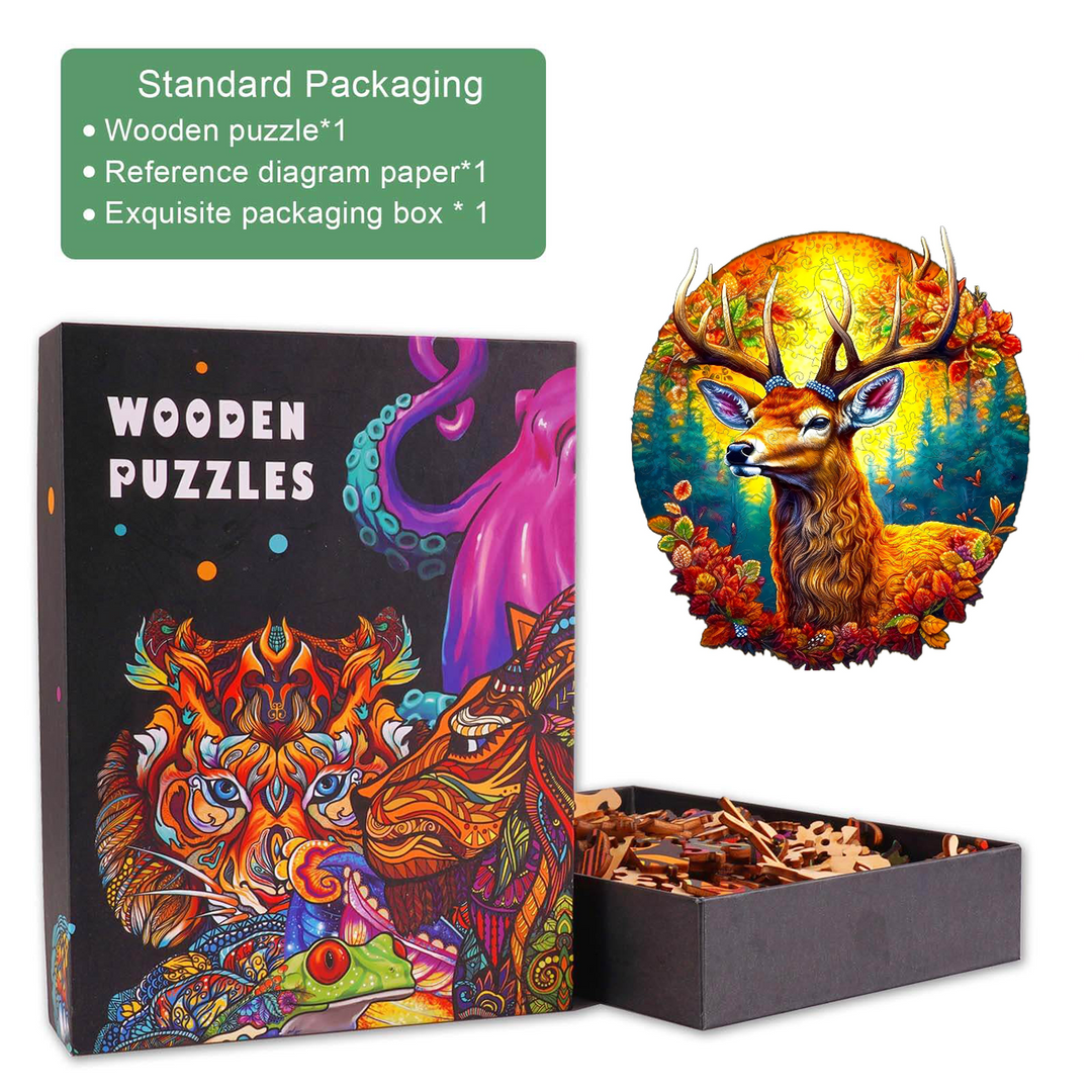 Rompecabezas de Madera Deer Of Life-1