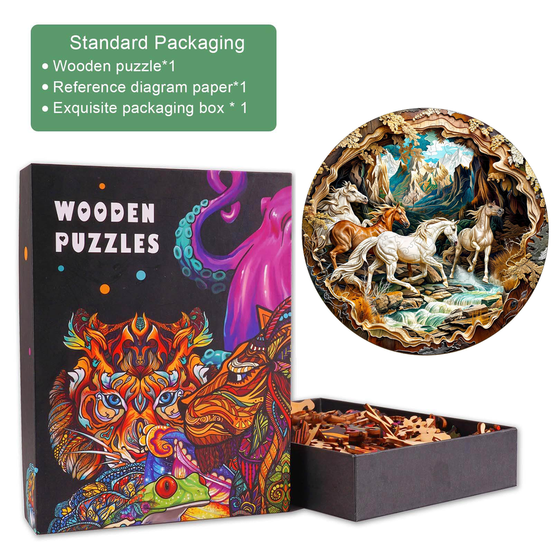 3D Horse Wooden Jigsaw Puzzle