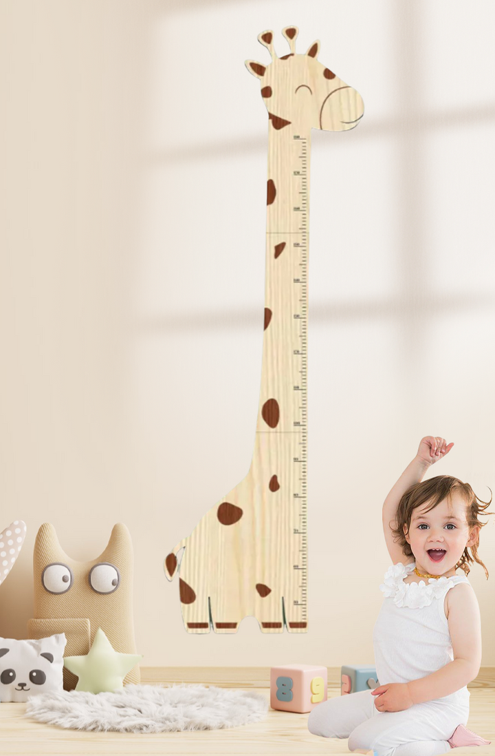 Personalized Wooden Giraffe Growth Chart Height Ruler