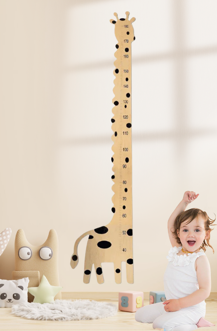 Holz-Giraffe Wachstumstabelle Höhenmaßstab