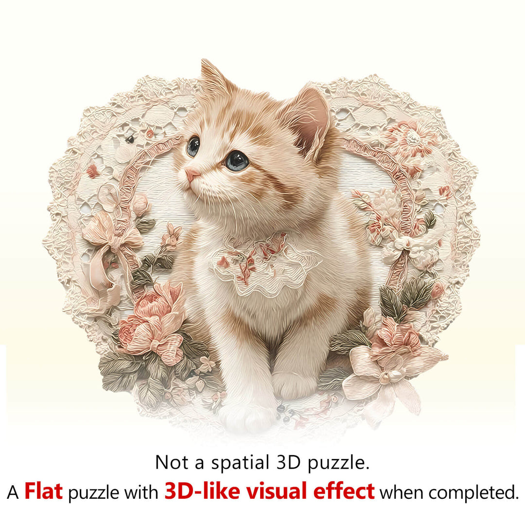 Lace Whispers Wooden Jigsaw Puzzle