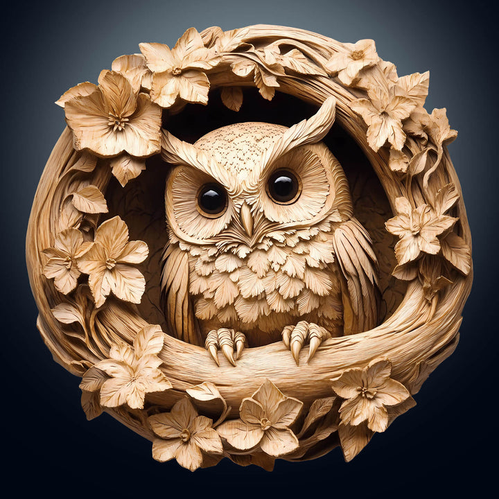 3D Owl-1 Wooden Jigsaw Puzzle