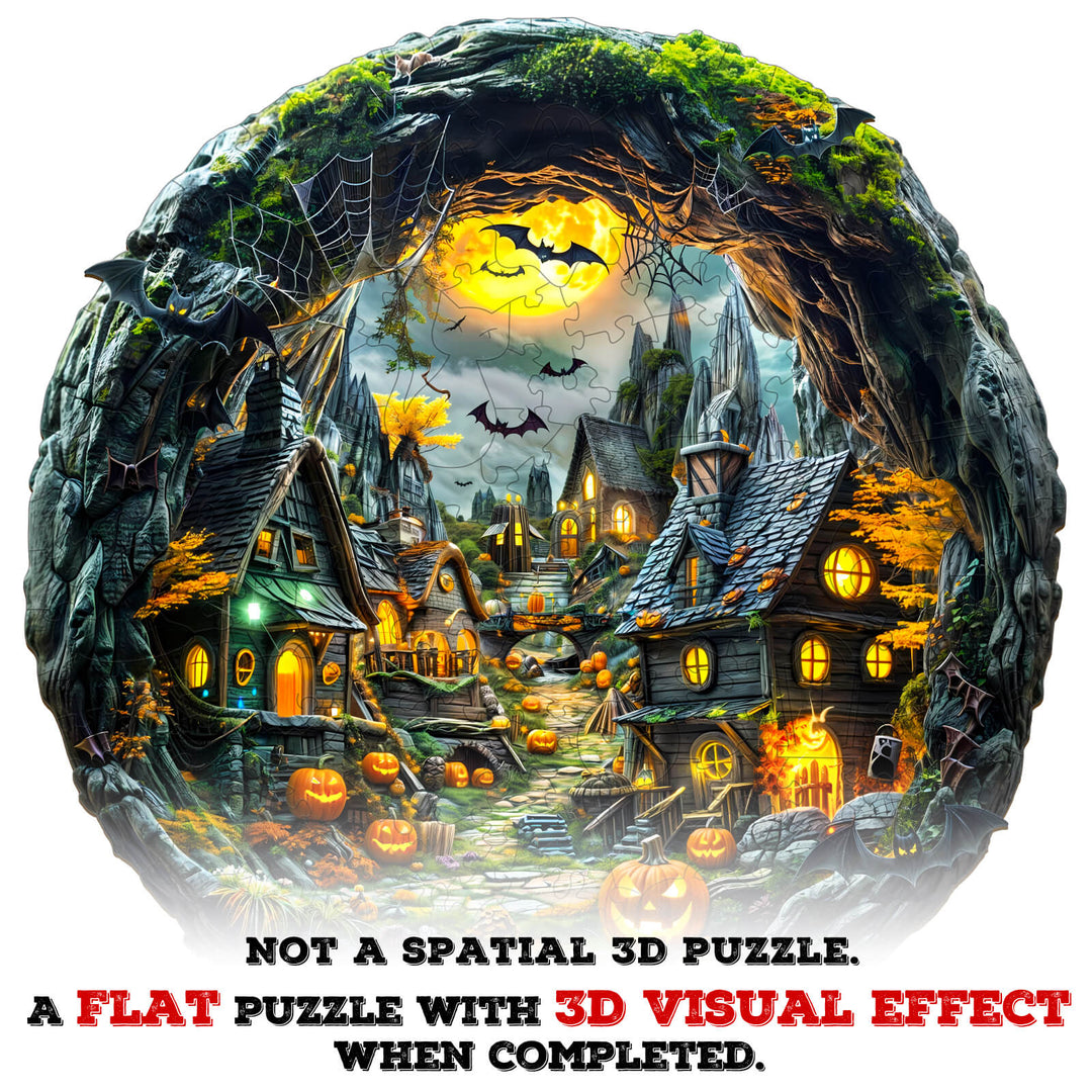 3D Halloween Night Wooden Jigsaw Puzzle