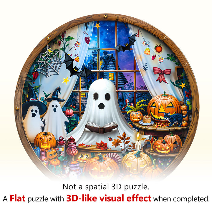 halloween party Wooden Jigsaw Puzzle