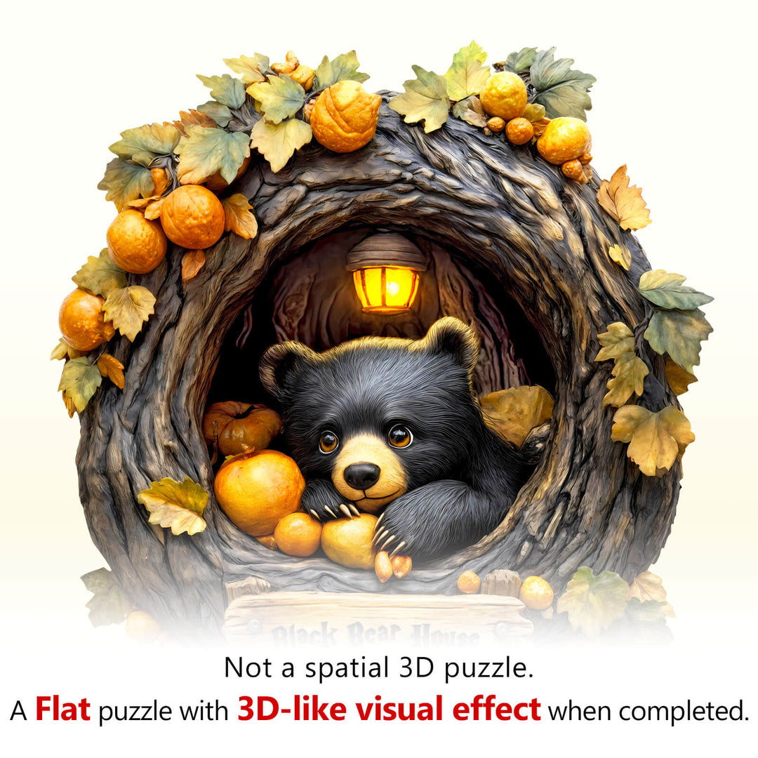 Puzzle en bois Orange Bear