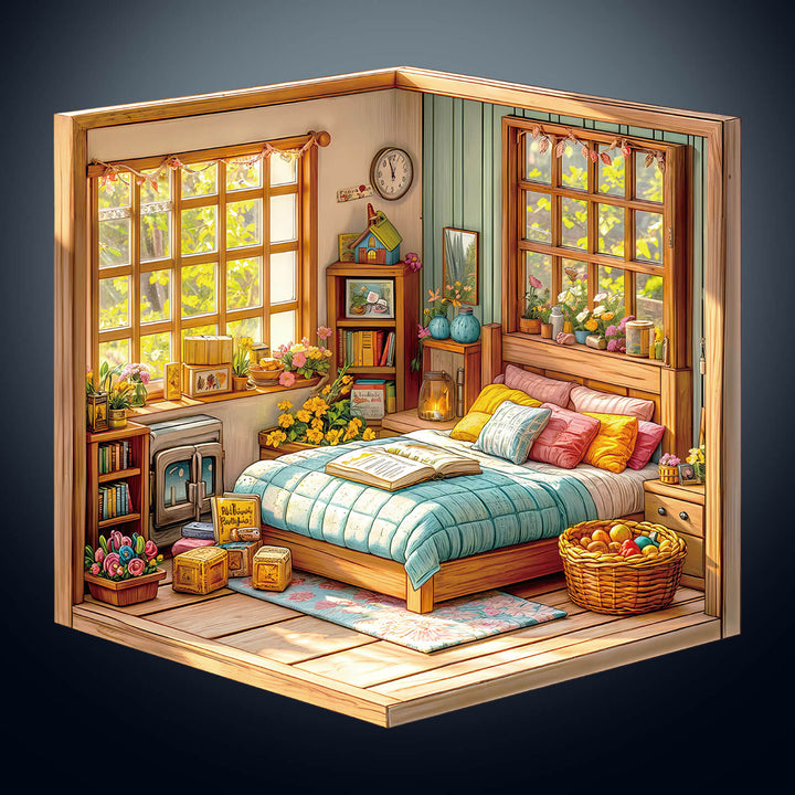 3D Warm Room Wooden Jigsaw Puzzle