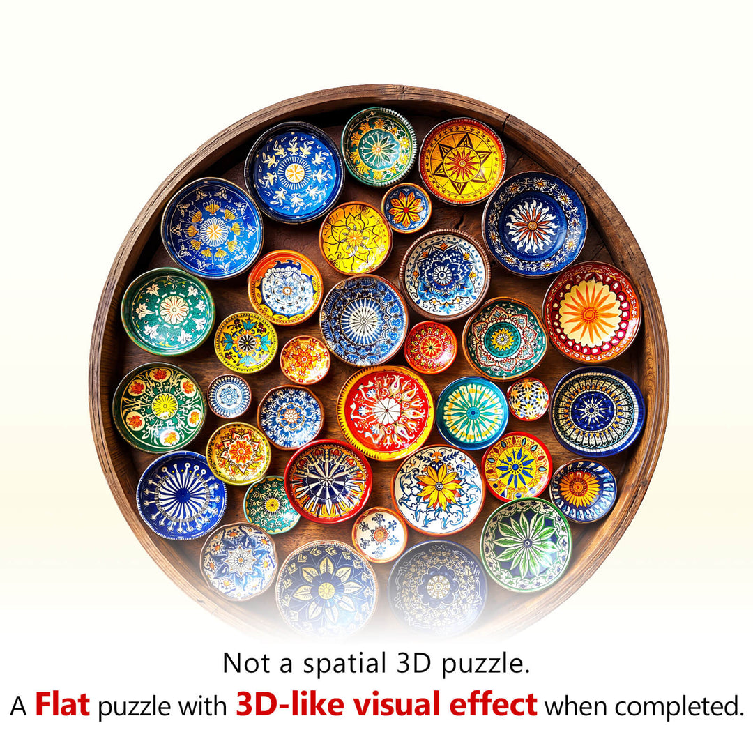 Puzzles en bois de mosaïques de Fès – Maroc