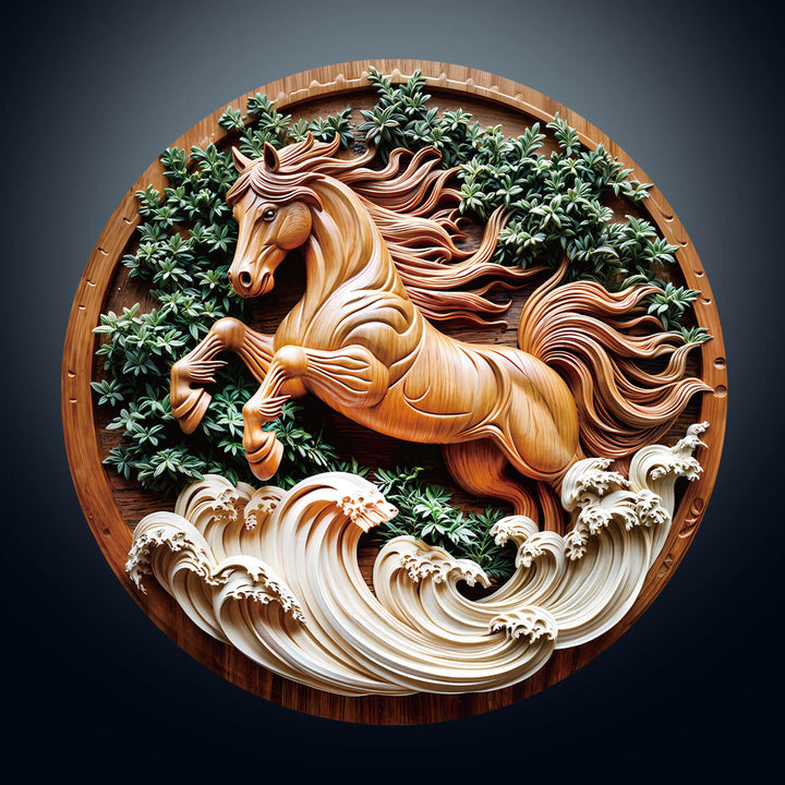 3D Horse-2 Wooden Jigsaw Puzzle