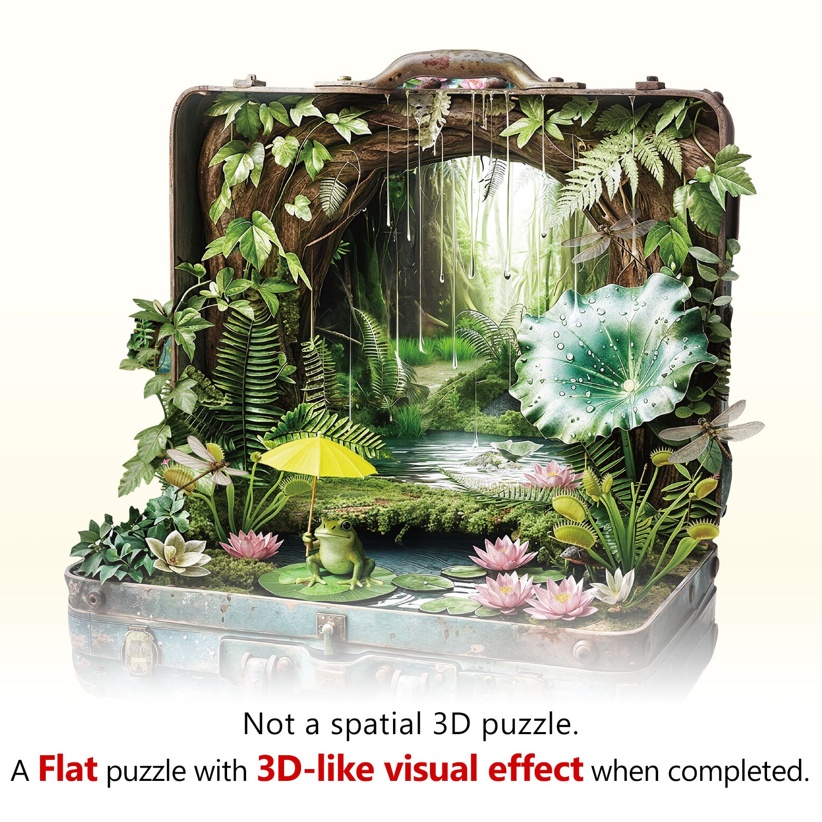 Puzzle en bois Valise de la forêt tropicale