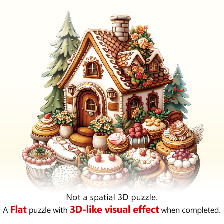 sweet house Wooden Jigsaw Puzzle