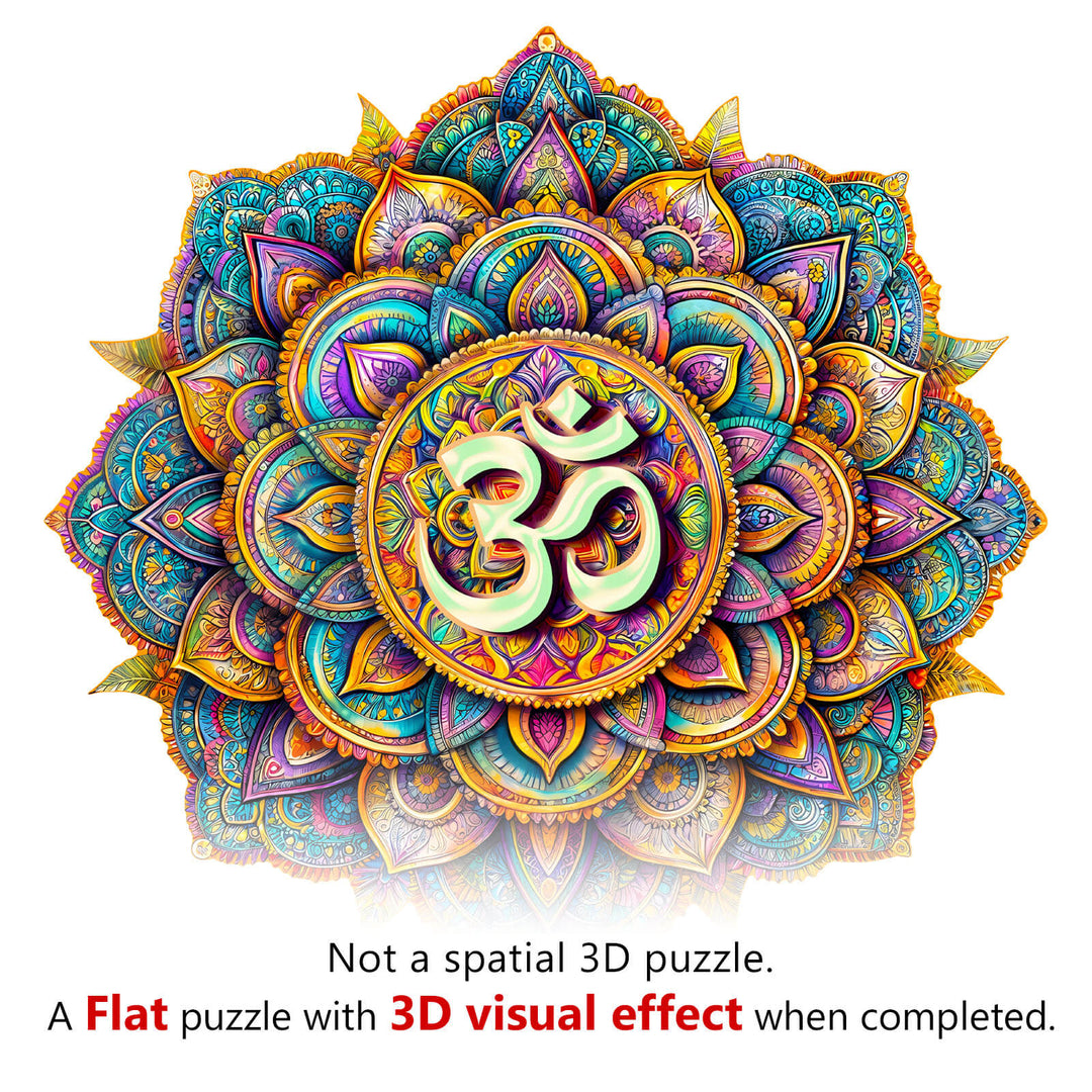 3D Mandala Wooden Jigsaw Puzzle